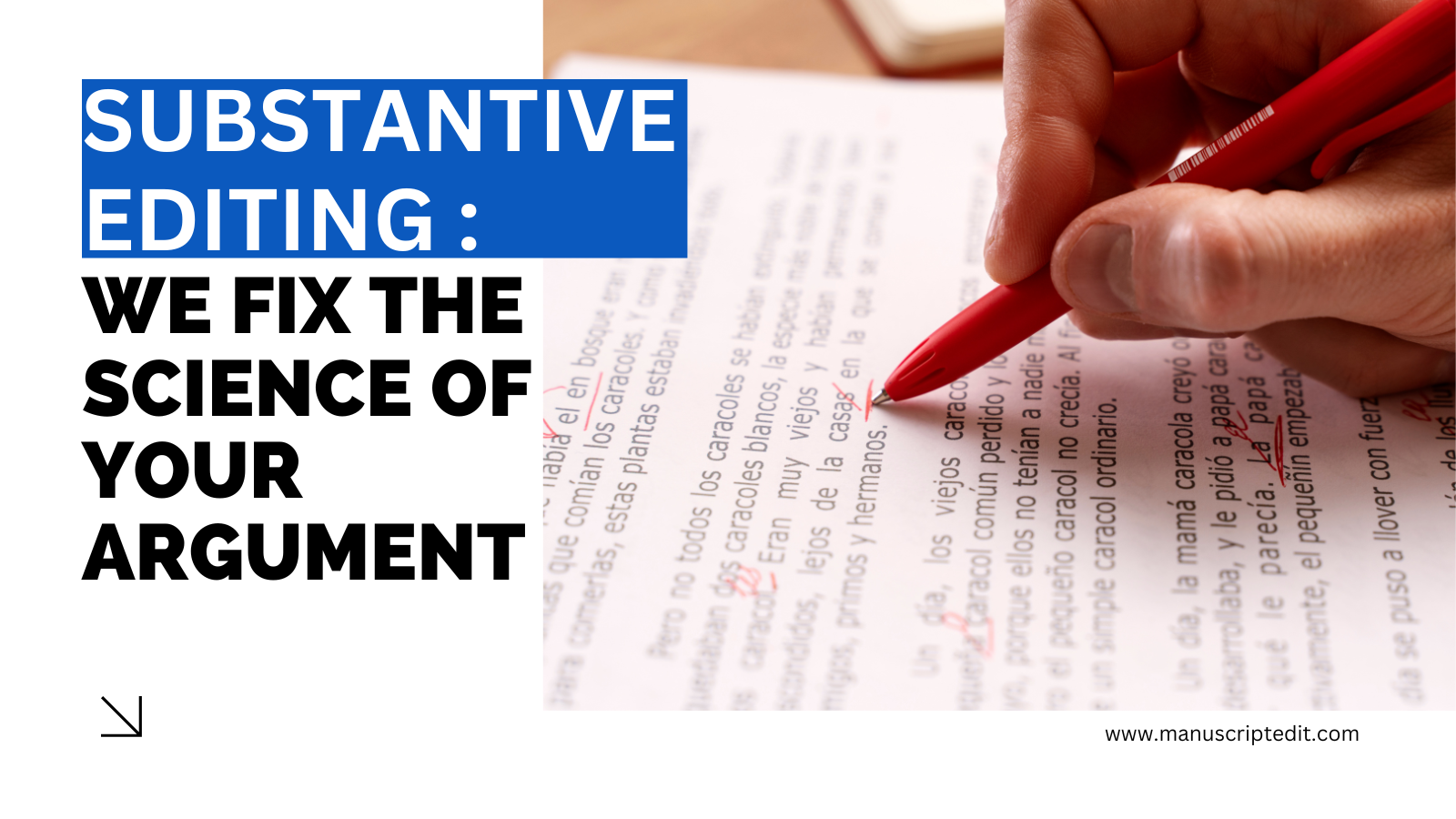 Substantive Editing: We Fix the Science of Your Argument